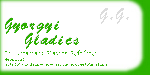 gyorgyi gladics business card